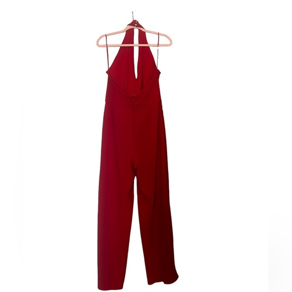 New York & company red jumpsuit size medium - Picture 2 of 3